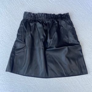 Zara Faux Leather Mini Skirt